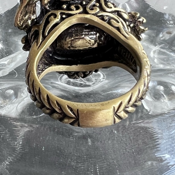 Heidi Daus Very Vintage Bird Swarovski Crystals size 10 ring EUC - Picture 8 of 9